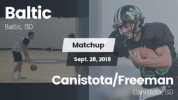 Matchup: Baltic  vs. Canistota/Freeman  2018