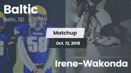 Matchup: Baltic  vs. Irene-Wakonda 2018