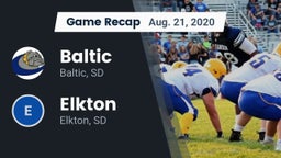 Recap: Baltic  vs. Elkton  2020