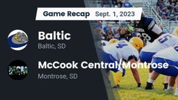 Recap: Baltic  vs. McCook Central/Montrose  2023