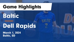 Baltic  vs Dell Rapids  Game Highlights - March 1, 2024