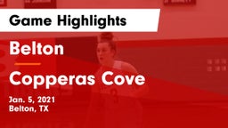 Belton  vs Copperas Cove  Game Highlights - Jan. 5, 2021