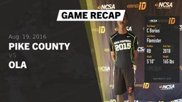 Recap: Pike County  vs. Ola  2016