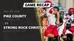 Recap: Pike County  vs. Strong Rock Christian  2016