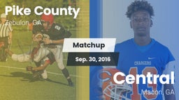 Matchup: Pike County High GA vs. Central  2016