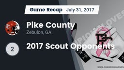 Recap: Pike County  vs. 2017 Scout Opponents 2017