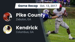 Recap: Pike County  vs. Kendrick  2017