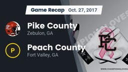 Recap: Pike County  vs. Peach County  2017