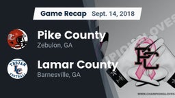 Recap: Pike County  vs. Lamar County  2018