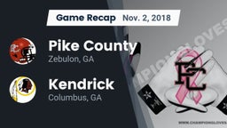 Recap: Pike County  vs. Kendrick  2018