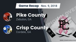 Recap: Pike County  vs. Crisp County  2018