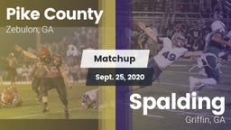 Matchup: Pike County High GA vs. Spalding  2020