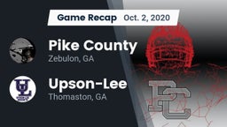 Recap: Pike County  vs. Upson-Lee  2020