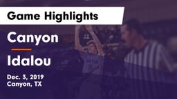 Canyon  vs Idalou  Game Highlights - Dec. 3, 2019
