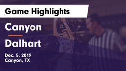 Canyon  vs Dalhart  Game Highlights - Dec. 5, 2019