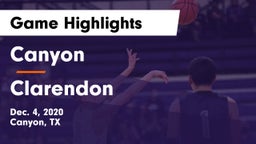 Canyon  vs Clarendon  Game Highlights - Dec. 4, 2020