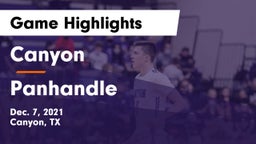 Canyon  vs Panhandle  Game Highlights - Dec. 7, 2021