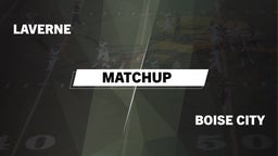 Matchup: Laverne  vs. Boise City High 2016