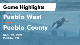Pueblo West  vs Pueblo County  Game Highlights - Sept. 26, 2023