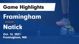 Framingham  vs Natick  Game Highlights - Oct. 14, 2021