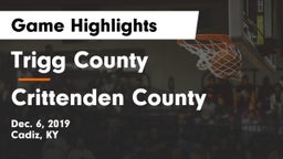 Trigg County  vs Crittenden County  Game Highlights - Dec. 6, 2019