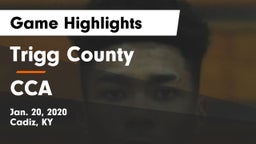 Trigg County  vs CCA Game Highlights - Jan. 20, 2020
