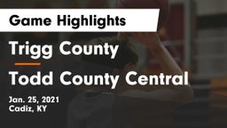 Trigg County  vs Todd County Central  Game Highlights - Jan. 25, 2021