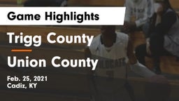Trigg County  vs Union County  Game Highlights - Feb. 25, 2021