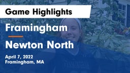 Framingham  vs Newton North  Game Highlights - April 7, 2022