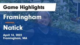Framingham  vs Natick  Game Highlights - April 14, 2022