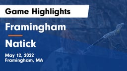 Framingham  vs Natick  Game Highlights - May 12, 2022