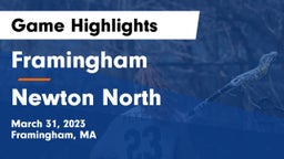 Framingham  vs Newton North  Game Highlights - March 31, 2023