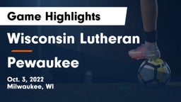 Wisconsin Lutheran  vs Pewaukee  Game Highlights - Oct. 3, 2022