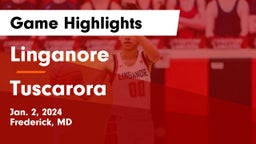 Linganore  vs Tuscarora  Game Highlights - Jan. 2, 2024