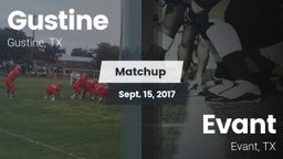 Matchup: Gustine  vs. Evant  2017