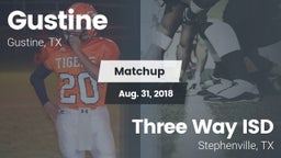 Matchup: Gustine  vs. Three Way ISD 2018