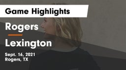 Rogers  vs Lexington  Game Highlights - Sept. 16, 2021