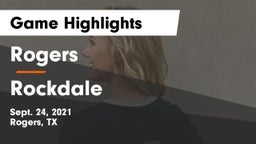 Rogers  vs Rockdale  Game Highlights - Sept. 24, 2021