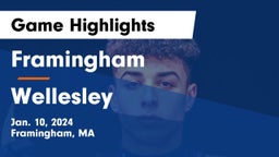 Framingham  vs Wellesley Game Highlights - Jan. 10, 2024