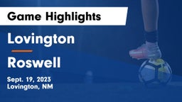 Lovington  vs Roswell  Game Highlights - Sept. 19, 2023