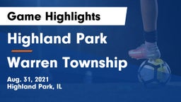 Highland Park  vs Warren Township  Game Highlights - Aug. 31, 2021