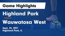 Highland Park  vs Wauwatosa West  Game Highlights - Sept. 25, 2021