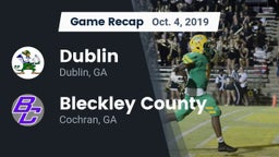 Recap: Dublin  vs. Bleckley County  2019