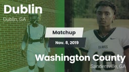 Matchup: Dublin  vs. Washington County  2019