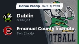 Recap: Dublin  vs. Emanuel County Institute  2023