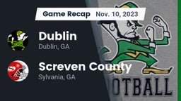 Recap: Dublin  vs. Screven County  2023