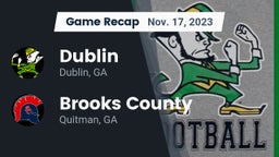 Recap: Dublin  vs. Brooks County  2023