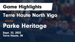 Terre Haute North Vigo  vs Parke Heritage  Game Highlights - Sept. 22, 2022