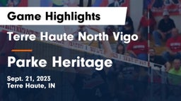 Terre Haute North Vigo  vs Parke Heritage  Game Highlights - Sept. 21, 2023