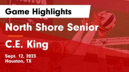 North Shore Senior  vs C.E. King  Game Highlights - Sept. 12, 2023